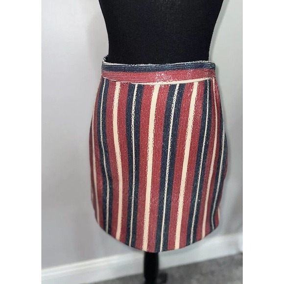 zara striped sequins skirt taylor era - Picture 1 of 10